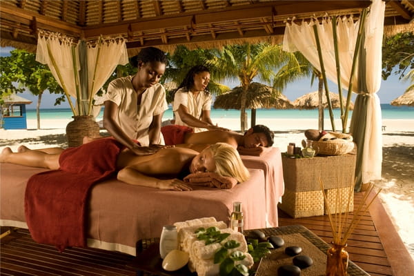 Massage at Sandals resort