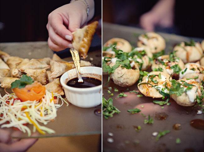 Canapes at a Natural History Museum Wedding Reception