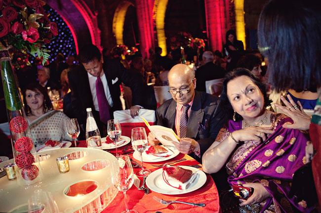 Guests at a Natural History Museum Wedding Reception