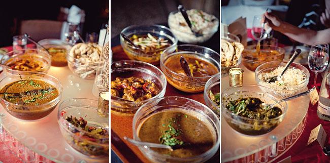 Food at a Natural History Museum Wedding Reception