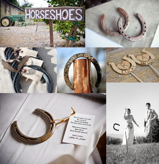 Horseshoe Wedding Ideas Mood Board