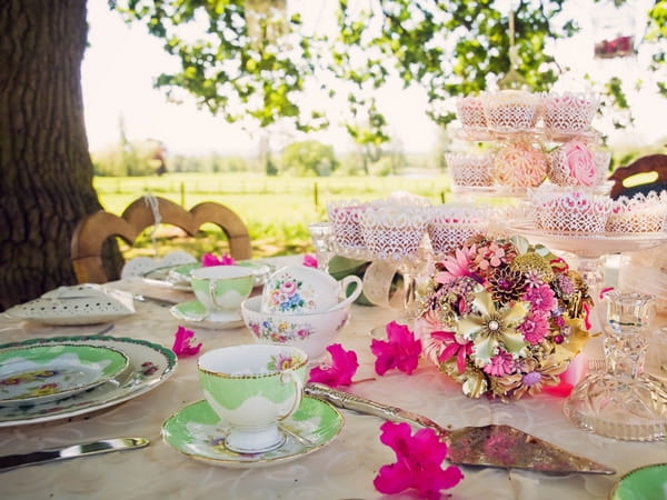 Vintage china at Vintage Wedding Shoot