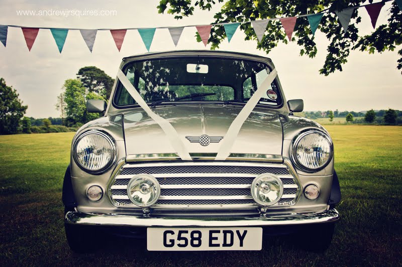 Mini wedding car by Andrew J R Squires Photography
