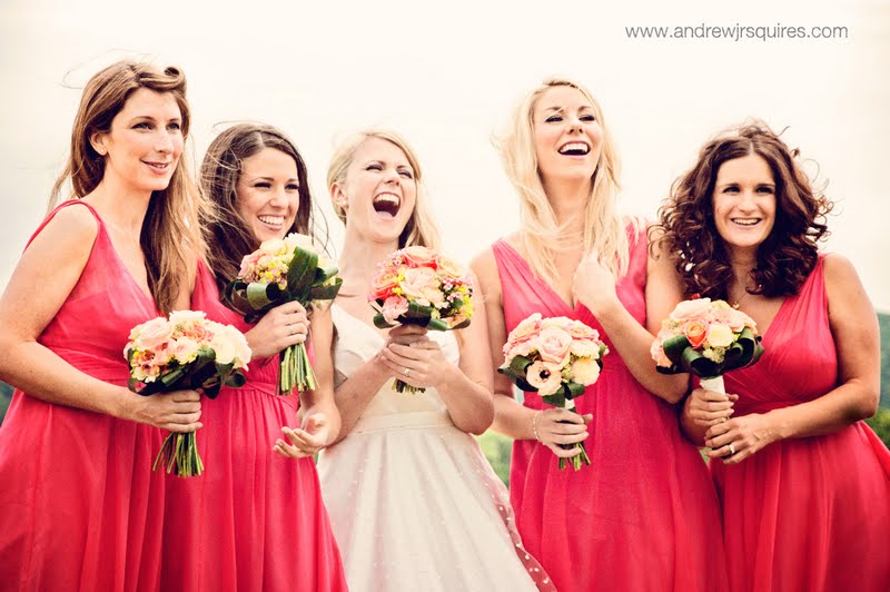 Bride and her bridesmaids by Andrew J R Squires Photography
