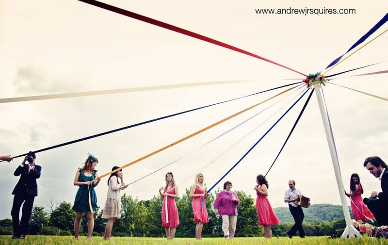 Maypole at a wedding by Andrew J R Squires Photography
