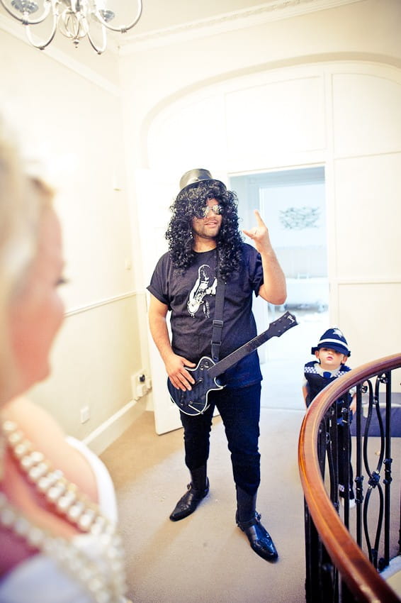 Groom dressed as Slash - Martins Kikulis Photography