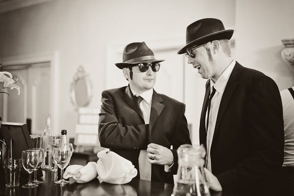 Wedding guests dressed as The Blues Brothers - Martins Kikulis Photography