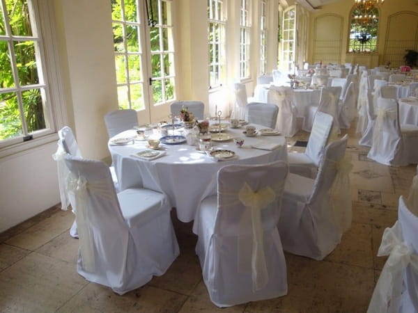 Wedding Chair Covers at Goldney Hall