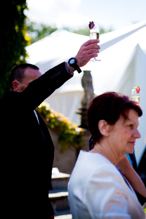 Wedding toast - Sam Gibson Wedding Photography