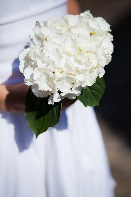 White flower bridal bouquet - Sam Gibson Wedding Photography