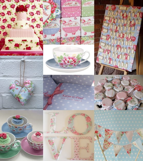 Cath Kidston Inspired Wedding Ideas Mood Board