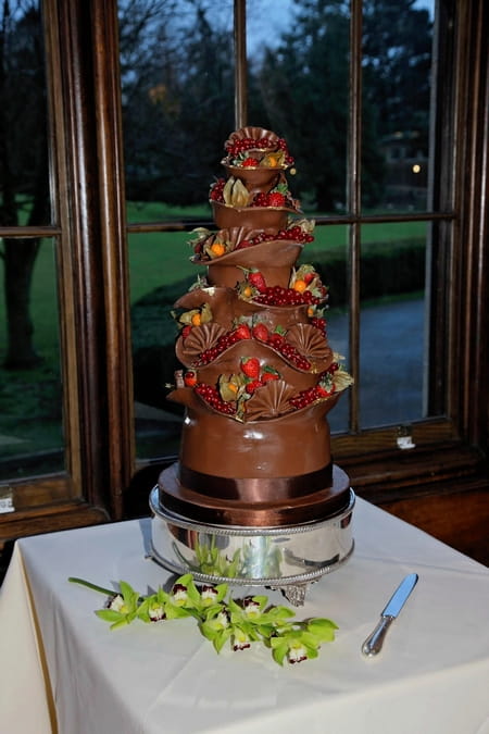 Chocoalte and Fruit Wedding Cake - The Abigail Bloom Cake Company