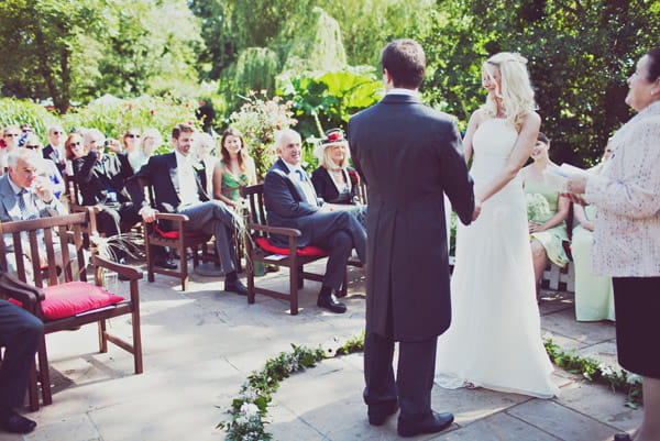 Outdoor wedding ceremony