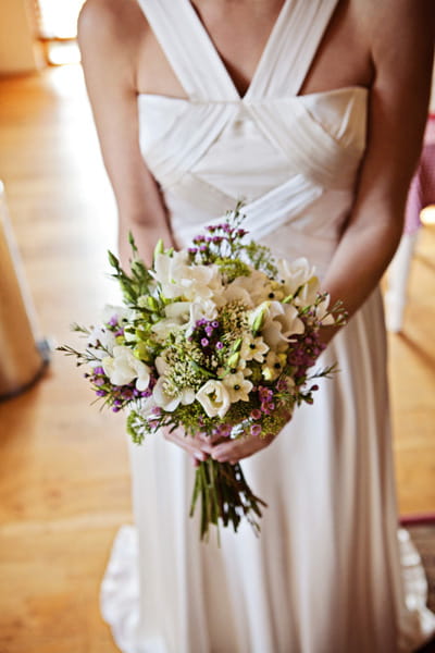 Bride holding bouquet - Picture by Andrew J R Squires Photography