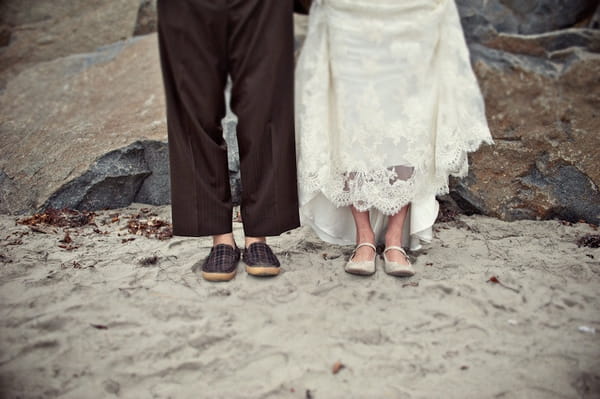 Bride and groom's shoes - Picture by Captured by Aimee