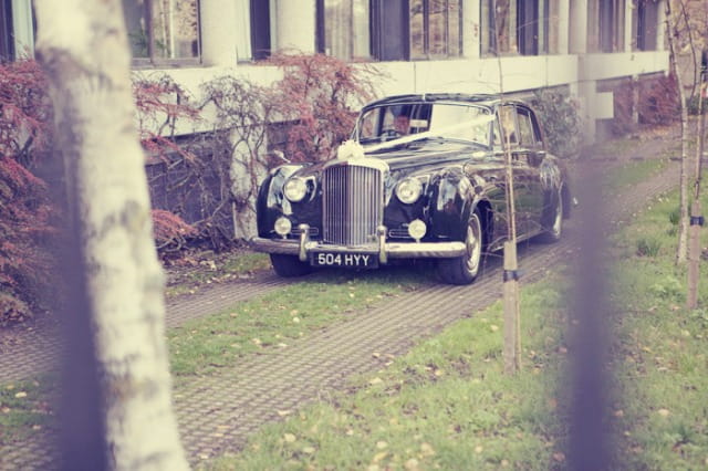 Vintage wedding car - Picture by Laura McCluskey Photography