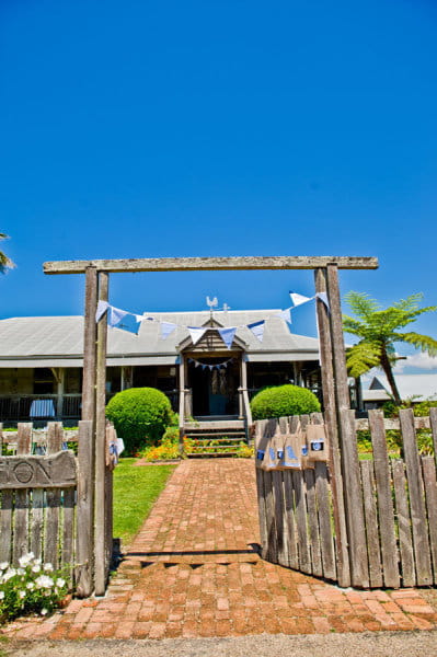 Entrance to a DIY wedding - Picture by Andrea Sproxton Photography