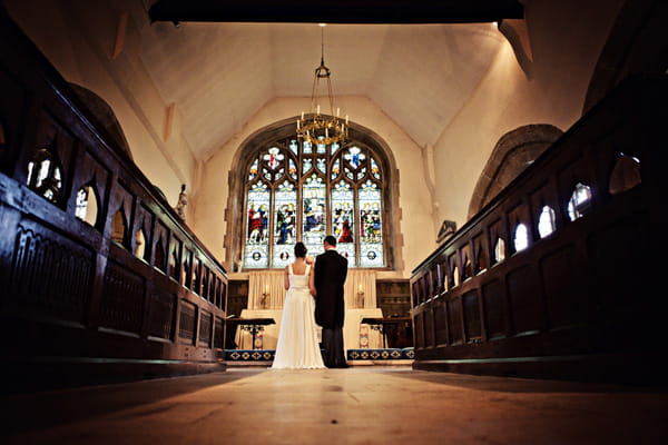 Bride and groom standing at the altar - Picture by Andrew J R Squires Photography