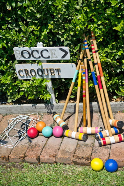 Croquet mallets - Picture by Andrea Sproxton Photography