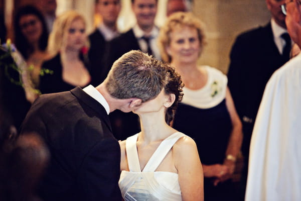 Bride and groom kiss - Picture by Andrew J R Squires Photography