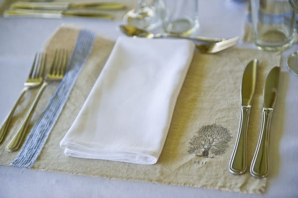 Linen place mats - Picture by Andrea Sproxton Photography