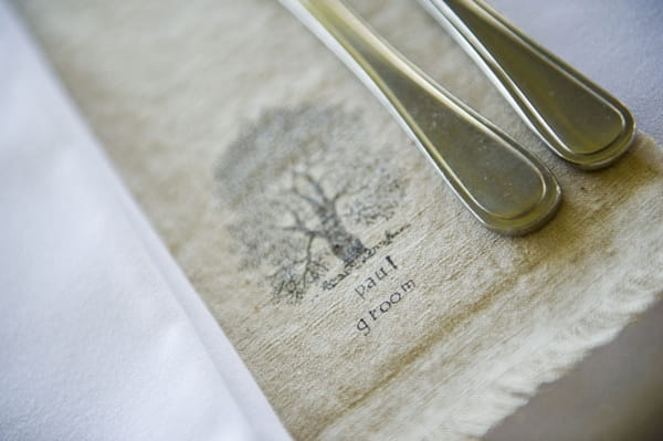 Stamped linen place mat - Picture by Andrea Sproxton Photography