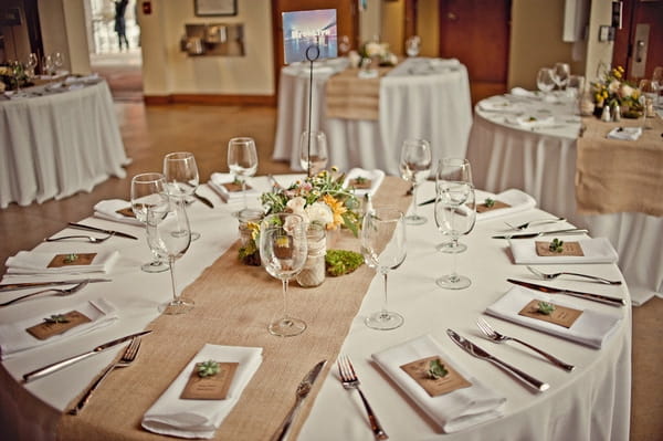 Wedding breakfast table - Picture by Captured by Aimee