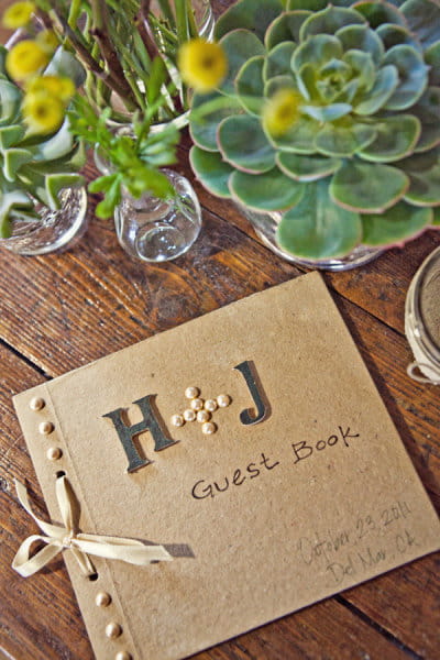 Wedding guest book - Picture by Captured by Aimee