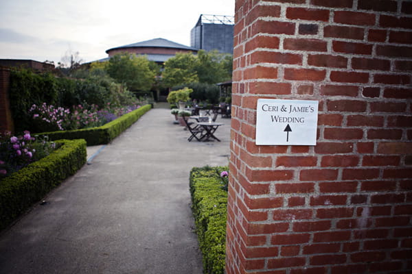 Wedding sign - Picture by Andrew J R Squires Photography