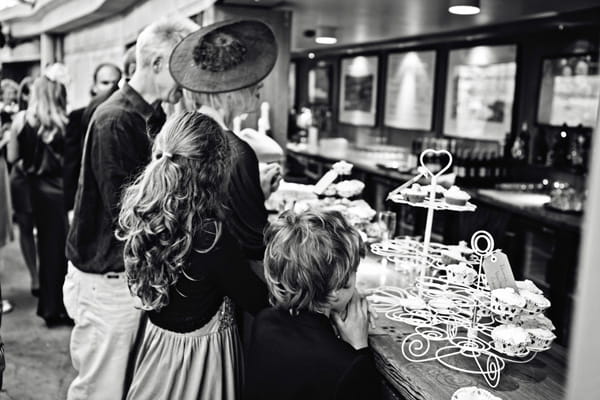 Wedding guests queing for cakes - Picture by Andrew J R Squires Photography