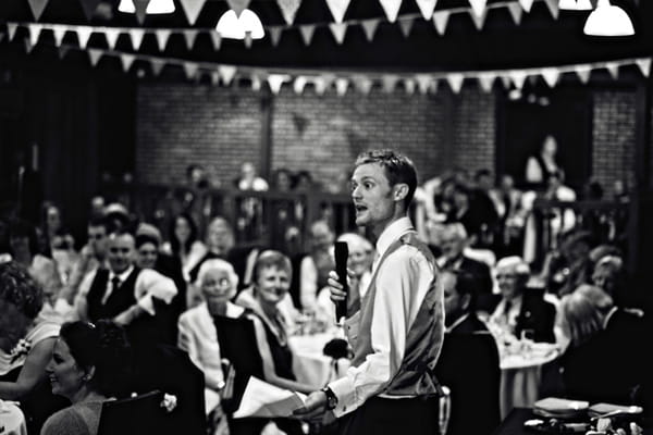 Groom wedding speech - Picture by Andrew J R Squires Photography