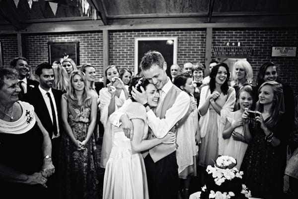 Bride and groom hugging - Picture by Andrew J R Squires Photography