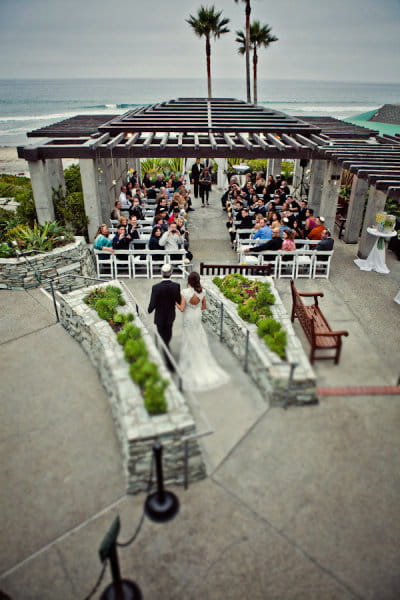 Father walking his daughter to wedding - Picture by Captured by Aimee