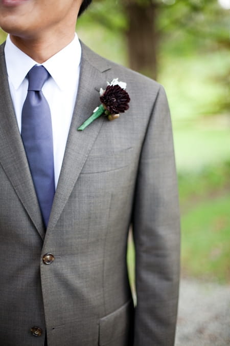 Buttonhole on suit - Picture by Levi Stolove Photography