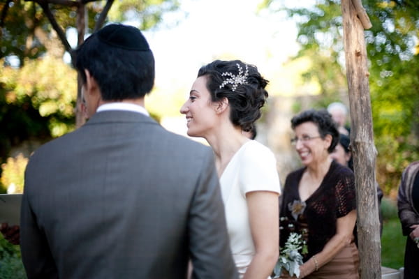 Bride and groom at wedding ceremony - Picture by Levi Stolove Photography