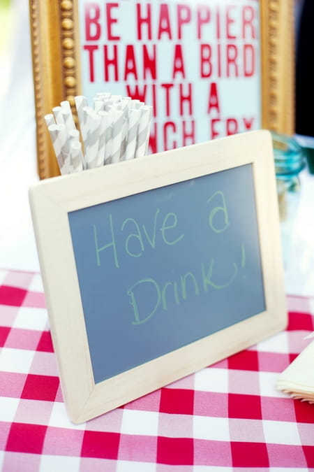 Have a drink chalkboard sign - Picture by Laura Ivanova Photography