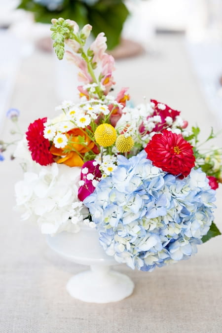 Flowers on wedding table - Picture by Laura Ivanova Photography