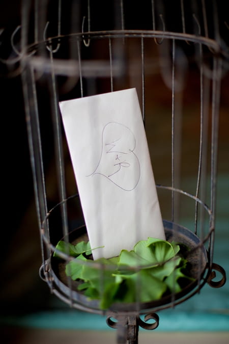 Envelope inside bird cage - Picture by Rojo Foto Design