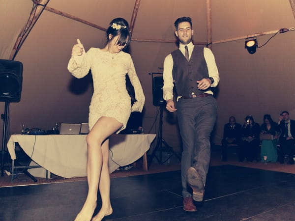 Bride and groom dance routine - Picture by Ian Shoots Weddings