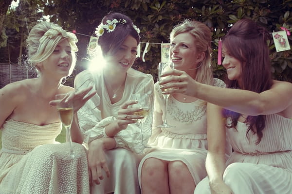 Bridesmaids sitting together - Picture by Ian Shoots Weddings