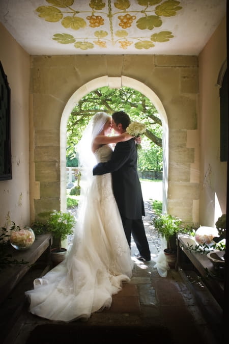 Bride and groom at Wasing Park