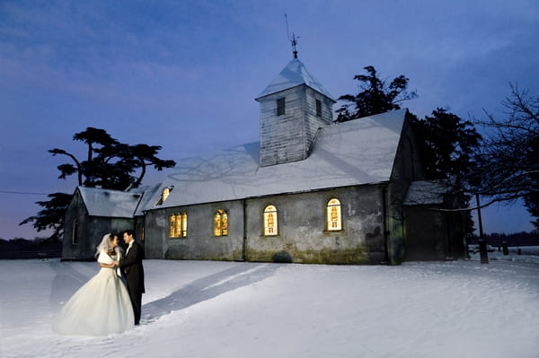 Parish Church In the Snow at Wasing Park