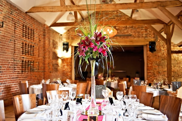 Wedding Breakfast Table at Wasing Park