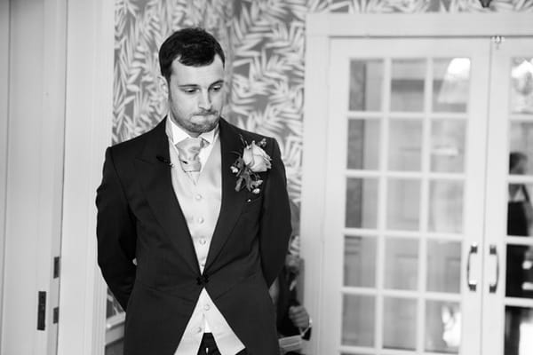 Nervous groom - Picture by Hayley Ruth Photography