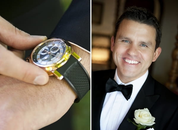Watch and groom - Picture by Gill Maheu Photography