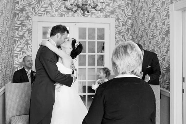 Bride and groom kiss - Picture by Hayley Ruth Photography