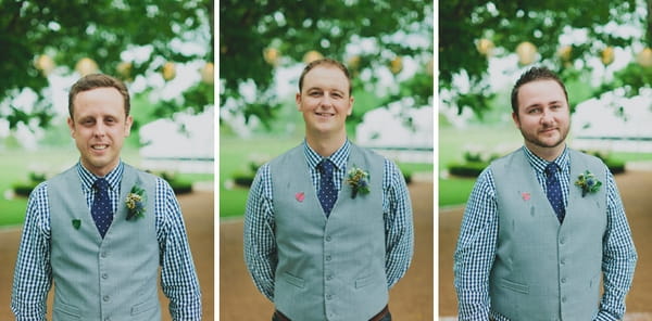 Groomsmen wearing checked shirts - Picture by Jonas Peterson Photography