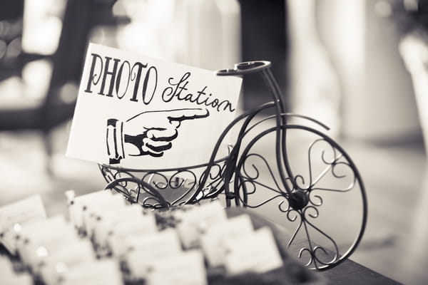 Photo Station sign - Picture by Allyson Magda Photography