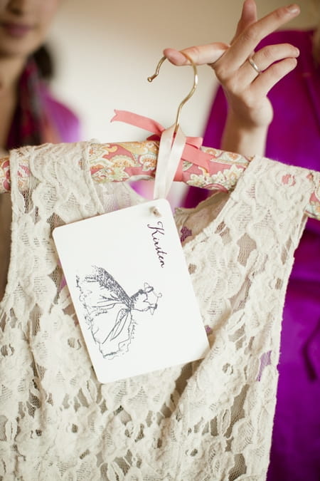 Bridesmaid dress on hanger - Picture by Allyson Magda Photography