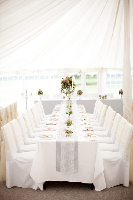 Wedding breakfast table - Picture by Hayley Ruth Photography